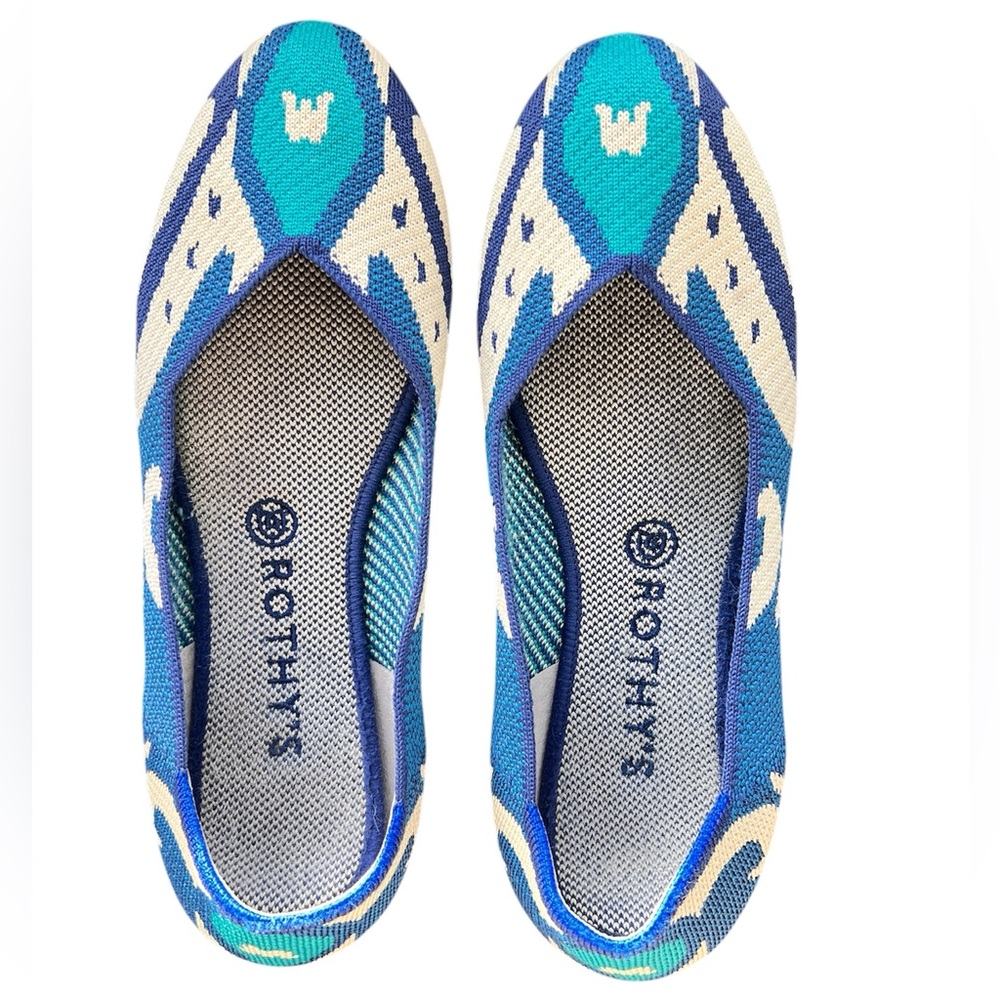Rothy’s The Flats Moroccan Blue Limited Edition Retired Women’s Size 9.5